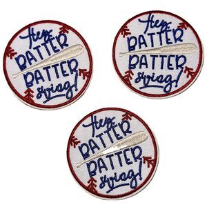 Bundle of 3 Hey Batter Batter Baseball Patches